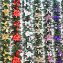 Christmas decoration Christmas tree decoration rattan Christmas pendant Christmas boutique rattan belt jewelry supplies