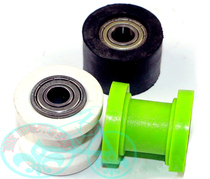 Off-road motorcycle accessories modified chain concave wheel guide sprocket tensioner rolling wheel anti-skid belt bearing