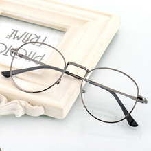 文艺复古眼镜框男款韩版圆形近视眼镜架女金属全框防辐射平光镜潮