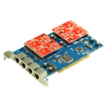 Deep simple TDM410P four-way analog telephone voice card AsteriskelastixFreePBX FXO