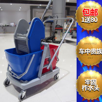 Advanced cleaning water squeezer bucket washing mop bucket Tun cloth under pressure hotel home commercial thickening