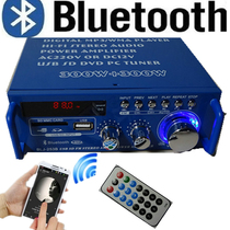 Bluetooth power amplifier 12V 220V Card power amplifier hifi single cycle power off memory radio speaker multi-function