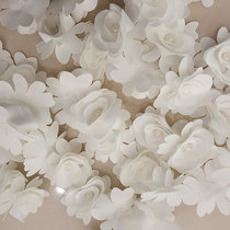 Forged cloth three-dimensional Pearl Flower Wedding Dress skirt accessories handmade DIY bridal headdress decoration