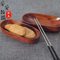 Background carpet background cloth photo props shooting props Japanese Wood tableware whole wood wooden plate biscuit plate