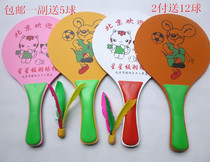 New pair of board badminton racket plate badminton ball three hair plate badminton ball