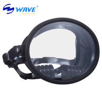 wave panoramic wide view diving mirror anti-fog silicone waterproof snorkeling Sanbao mask tempered glass mirror