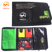 Football referee tool bag storage bag red and yellow card edge picker barometer whistle kit