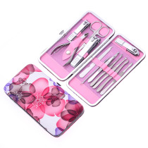 Jinli nail clipper set Nail clipper Nail manicure tool combination Beauty love nail clipper powder flower-12