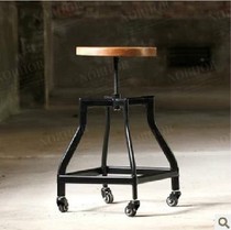 Wrought iron old chair Pulley chair Lift rotary chair Wrought iron bar chair Bar table chair Bar chair