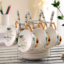 European tea set Coffee set Ceramic ornament set English afternoon Teapot Tea Cup Mid-Autumn Festival Wedding New Home gift