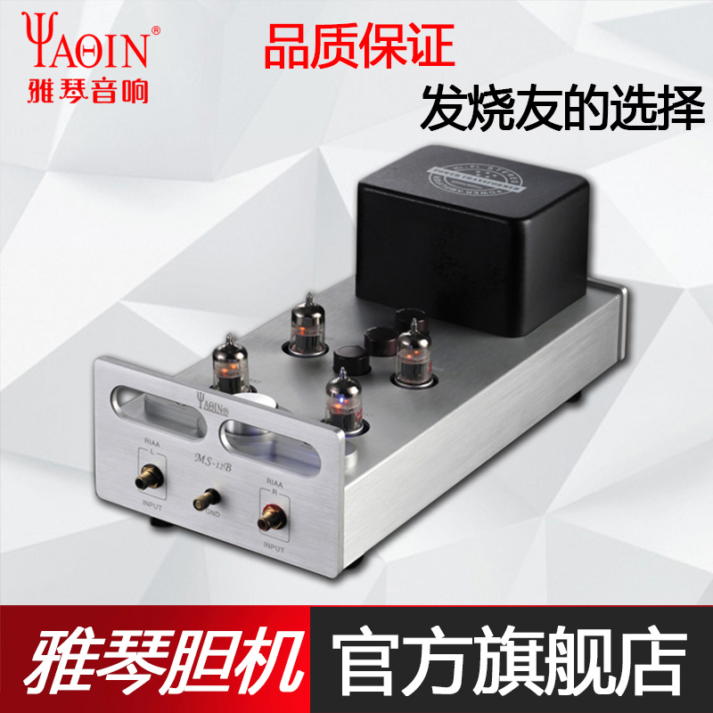 Yaqin MS-12B Electronic Tube Front Stage/Black Rubber Disc Head Amplifier Fever HiFi Head Amplifier