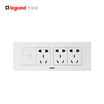 TCL Legrand switch socket Shang super wind 118 type four position panel fifteen 15 hole three plug phone TEL