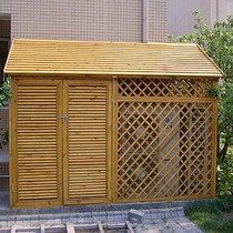 Pinus sylvestris anticorrosive wood equipment room carbonized wood wooden house outdoor tool room boiler room air conditioning cover machine room equipment room