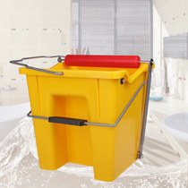 Jiellai 14L foot-on squeezing bucket roller type squeezing bucket mop bucket