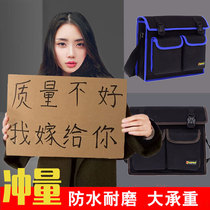 Electrician kit canvas shoulder carpentry multifunctional maintenance air conditioning installation water and electricity canvas thickening labor insurance