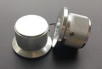 38MM all-aluminum power amplifier audio volume silver knurled knob