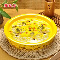 Jingdezhen ceramic kung fu tea set household tea tray double layer 12 inch water storage type round small tea sea