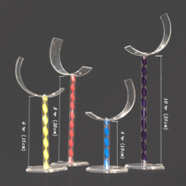 U-shaped display stand Acrylic display stand Transparent bracket Shoe rack display one-column rack moon rack high-grade