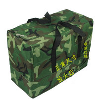 Vintage front bag canvas camouflage bag large capacity moving consignment bag woven duffel bag