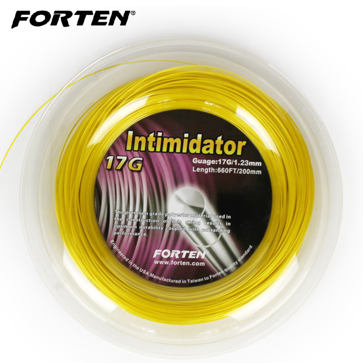 Tennis wire polyester hard line hexagonal ten-corner Huateng Forten tennis racket large plate 200 meters soft wire elasticity control