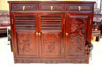 Mahogany shoe cabinet solid wood porch cabinet African acid wood shoe cabinet Chinese living room locker Hall Hall porch cabinet furniture