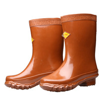 Shuangan brand 25kv insulated boots High voltage rubber electrician rain boots wear-resistant non-slip mid-barrel boots labor insurance shoes