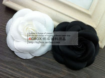 Pearl custom Xiaoxiang style black and white three-dimensional camellia handmade flower brooch accessories accessories H0008
