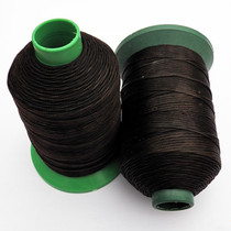 Empty bamboo thread 1 8 flat thread polyester wax thread White Brown tensile wear-resistant life