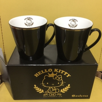 Spot Made in Japan 2012 hello kitty Mino-yaki black ceramic cup set