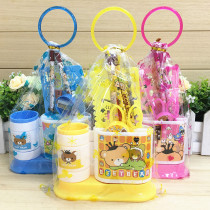 Korean cartoon pen holder stationery set kindergarten school supplies Childrens Day gift prizes