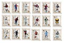 1991 - 2013 World Footballs star card full set of 18 refractive cards