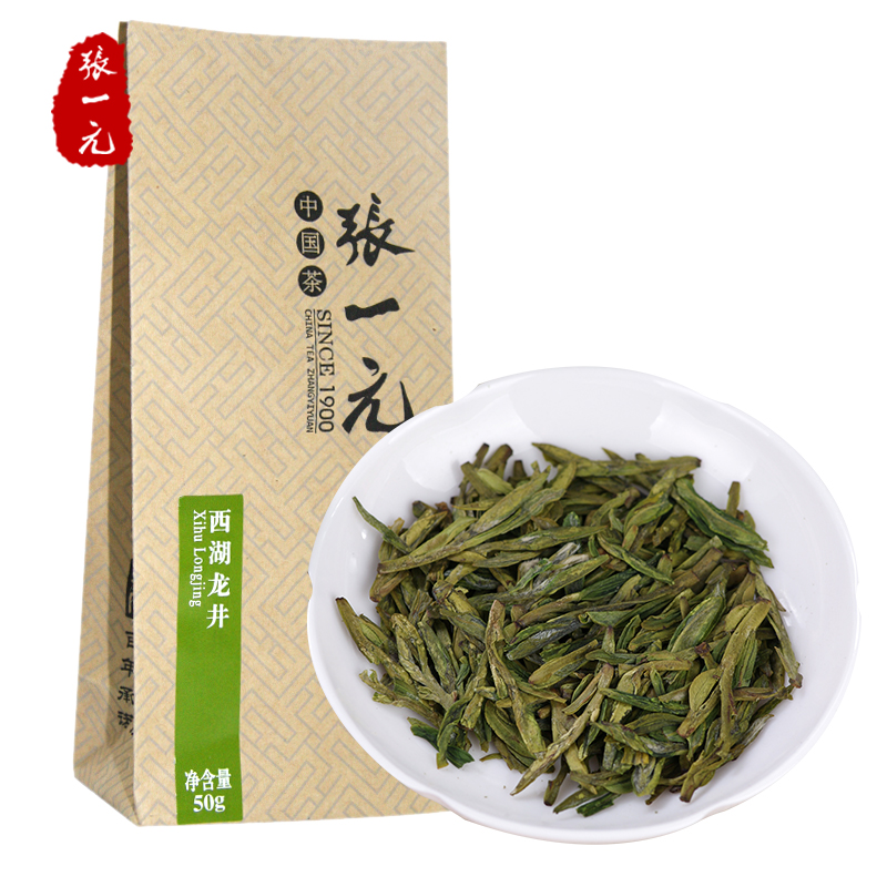 Green Tea Tea Zhang Yiyuan Tea 2019 Spring Tea New Green Tea Ming Qianlong Jing 300 yuan/50g