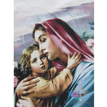 Cloth art icon cotton weaving hanging painting Catholic sacred object Mother of Jesus No. 5 European frameless decorative painting direct sales