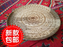 The treasure of the Silk Road] Xinjiang characteristic wooden pure handmade art hot painting hot painting art walnut wooden plate ornaments