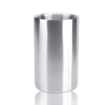 Straight Sandy double-layer stainless steel ice bucket vase wine ice barrel wine bar wine room ice bucket