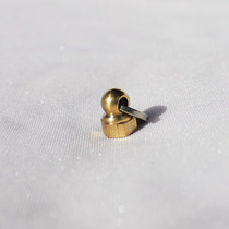 Longquan Taiji soft sword hard sword matching copper screw cap with ring Taiji sword screw cap