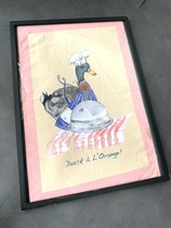 Zhou A family SLOrange duck wife tea towel shooting background picture all-round cloth