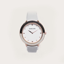 EVERLANE niche brand girl watch white leather with watch Joker meaning so much