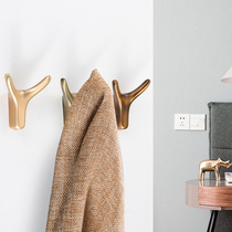 Free Punching Horn Hanging Hood Hook Creative Entrance Art Xuanguan Nordic Modern Aluminum Alloy Brief Room Door Bedroom Door Bedroom Door Bedroom Door Bedroom Door Bedroom Door Bedroom Door Bedroom Door