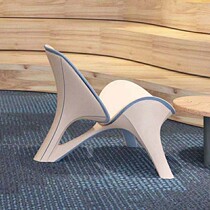 Willpower Light Extravagant Designer Casual Net Red Sitting Stool GRP-Like Inter-Shaped Chair Outdoor Single Leaning Back Chair