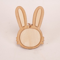 Full 58 | Cute rabbit Populus diy hand-painted rabbit cage pendant ins Wind pet home decoration
