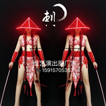 Wei Yi custom bar gogo performance suit Female nightclub Mid-Autumn Festival party sexy Chinese style led ninja suit