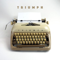 German Triumph mechanical typewriter 1960s medieval old things normal use round and lovely retro gift