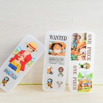 Double-layer PP simple one piece transparent frosted pencil case pencil case multifunctional pencil case student large capacity