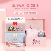 MINISO famous product Sanrio toolbox storage Yugui dog Melody Katie cute toy storage box