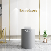Arc light luxury round bar welcome desk reception desk shop front desk desk reference bar cashier shop small desk