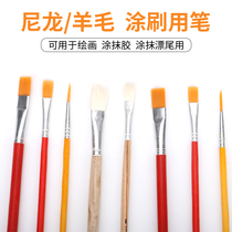 Oil painting brush nylon brush paint brush paint brush acrylic brush watercolor water chalk row pen drawing brush