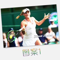 Babos Timea Babos WTA Tennis Photo signature poster★5 yuan 1 piece I love the net Club