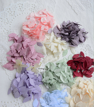 Mini three-dimensional embossed leaves petals Satin flower pieces DIY handmade Barbie dress decoration flower accessories