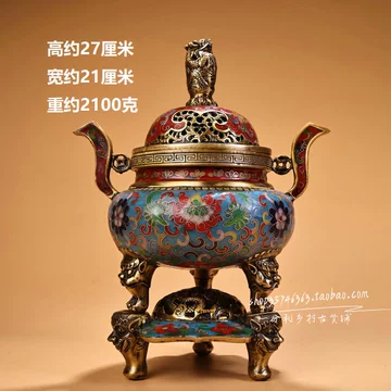 景泰蓝掐丝珐琅香炉-景泰蓝掐丝珐琅香炉促销价格、景泰蓝掐丝珐琅香炉